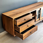 Drawers with walnut grains