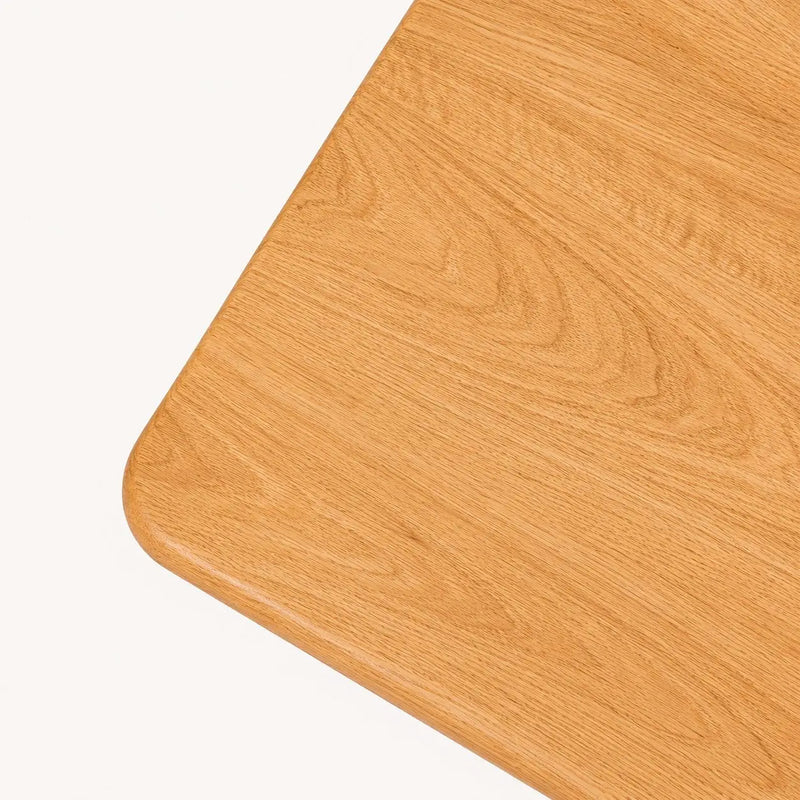 Petra Square Coffee Table Solid Oak Wood – Mid-Century Modern Elegance