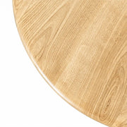 Petra Round Wood Dining Room Table Solid Oak Wood – Mid-Century Modern Design Mozilya