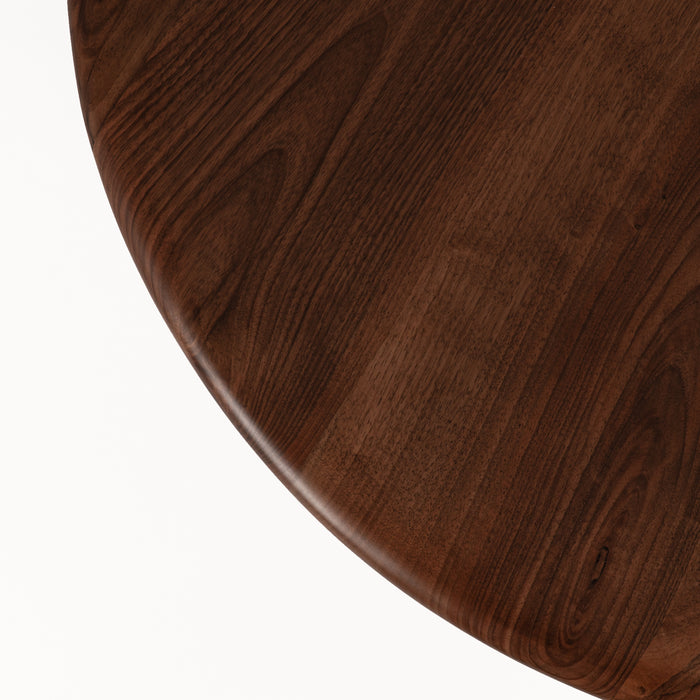 Petra Round Wood Dining Room Table | Mid Century Elegance