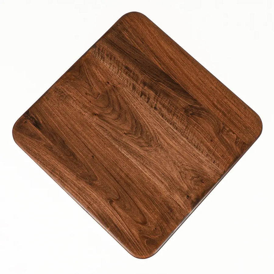 Petra Walnut Wood Square Coffee Table – Mid Century Modern Elegance Mozilya