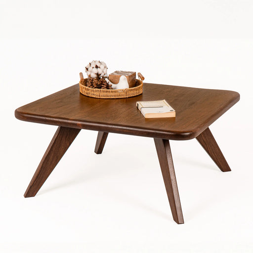 Solid Walanut Wood Square Coffee Table