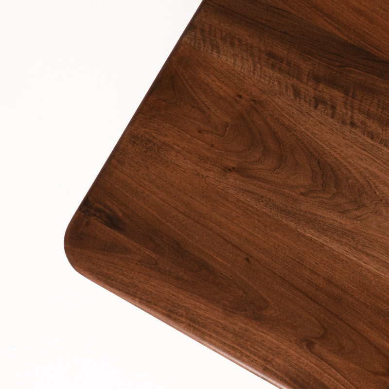 Petra 31.5" Walnut Wood Square Coffee Table – Ready to Ship