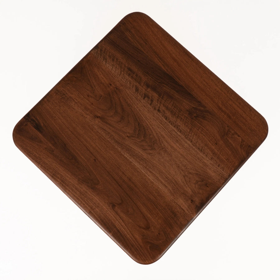 Petra 31.5" Walnut Wood Square Coffee Table – Ready to Ship Mozilya