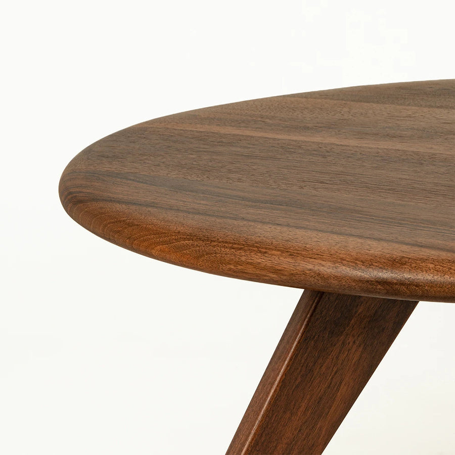 Petra Wood Round Coffee Table | Mid Century Modern Design Mozilya