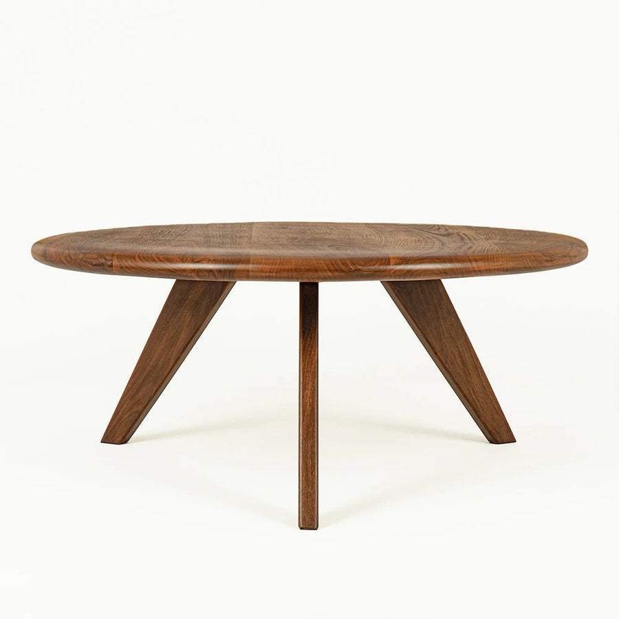 Petra Wood Round Coffee Table | Mid Century Modern Design Mozilya