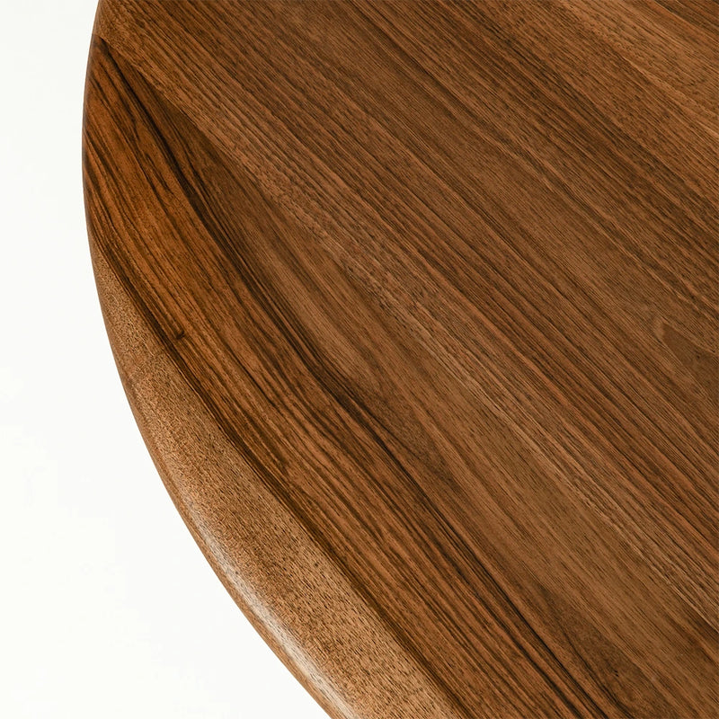 Petra Wood Round Coffee Table | Mid Century Modern Design