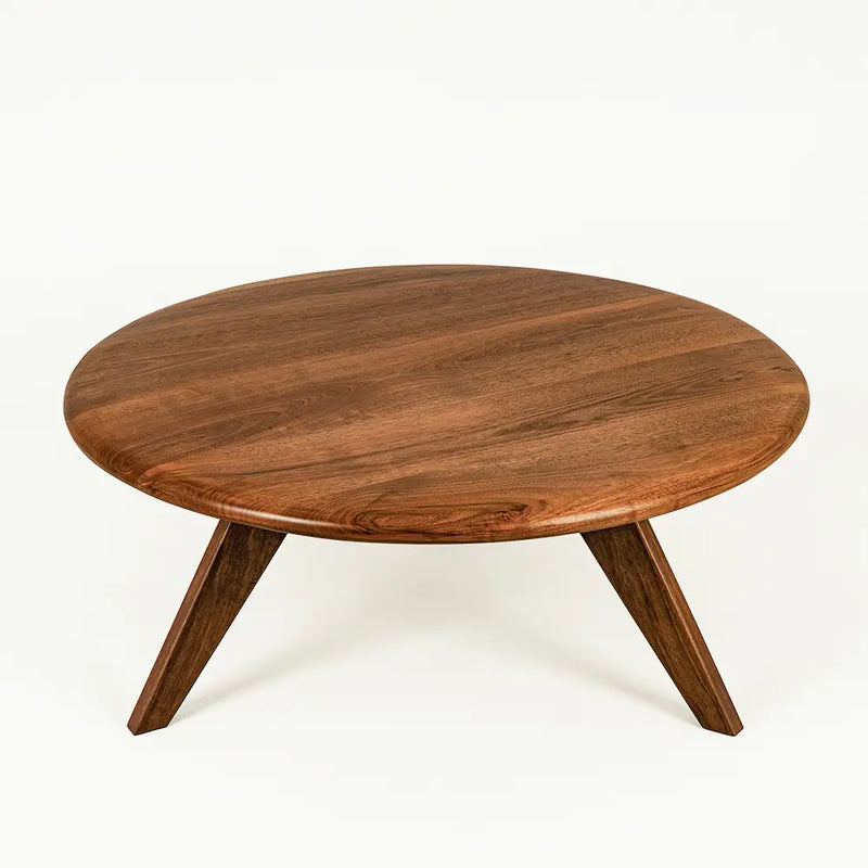 Petra Wood Round Coffee Table | Mid Century Modern Design