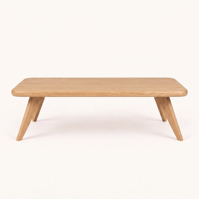 Petra Rectangular Oak Coffee Table | Mid-Century Modern