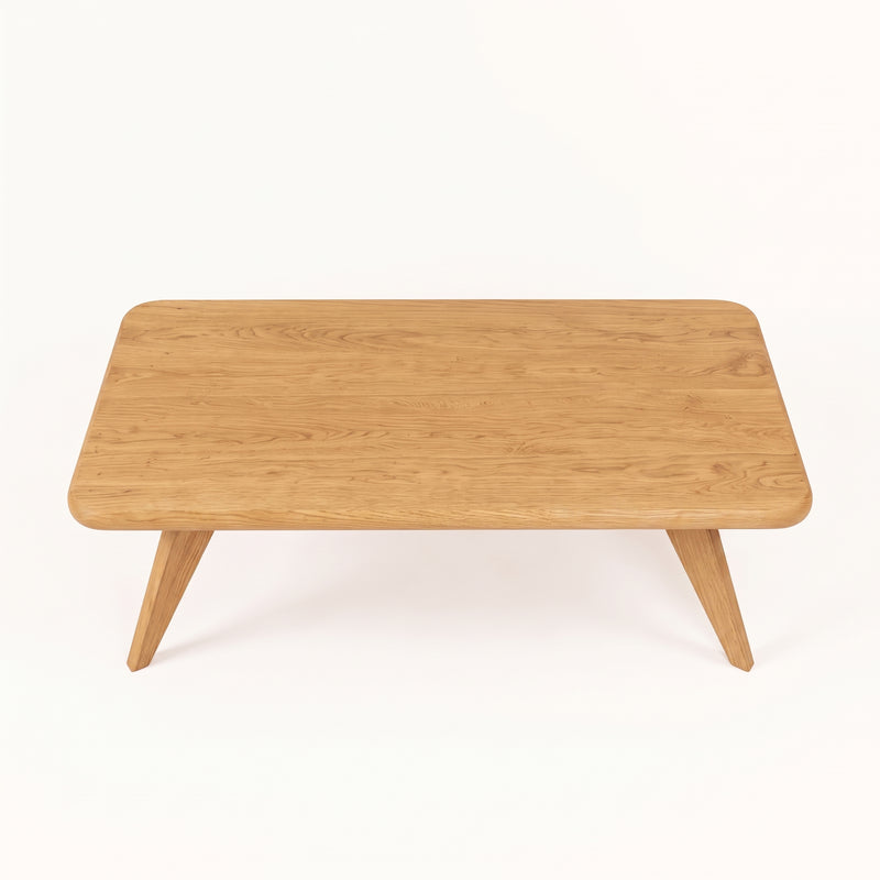 Petra Rectangular Oak Coffee Table | Mid-Century Modern