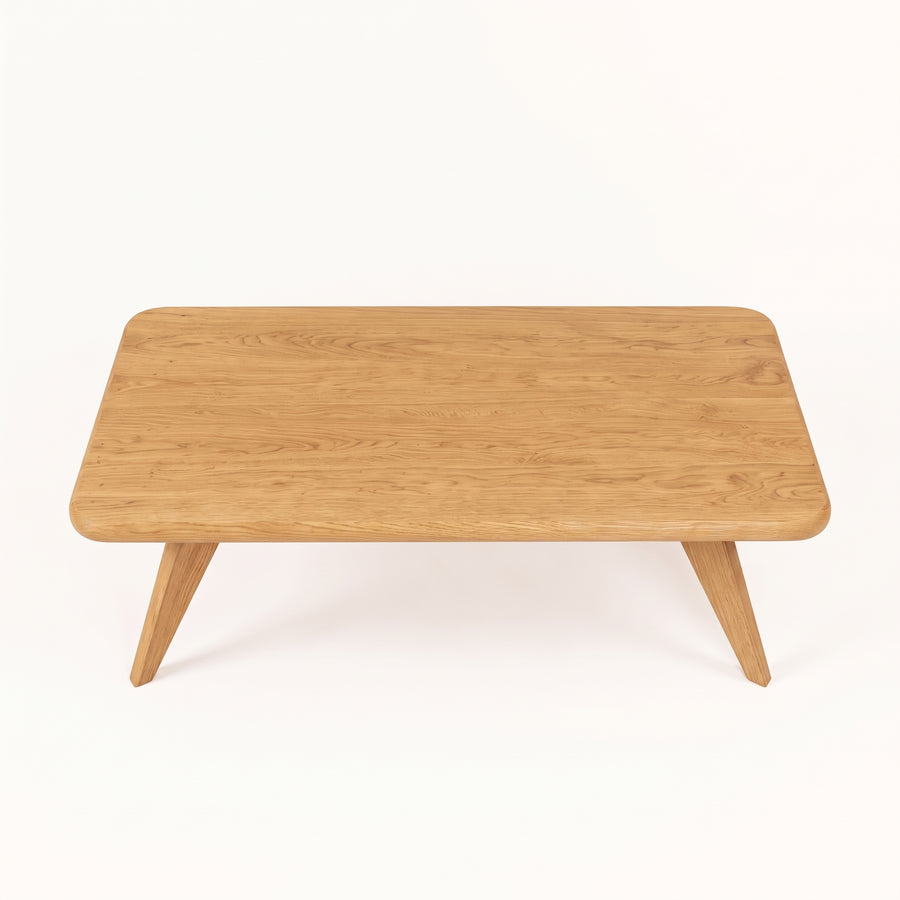 Petra Rectangular Oak Coffee Table | Mid-Century Modern