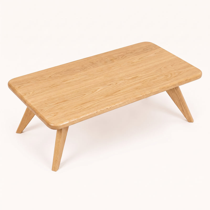 Petra Rectangular Oak Coffee Table | Mid-Century Modern