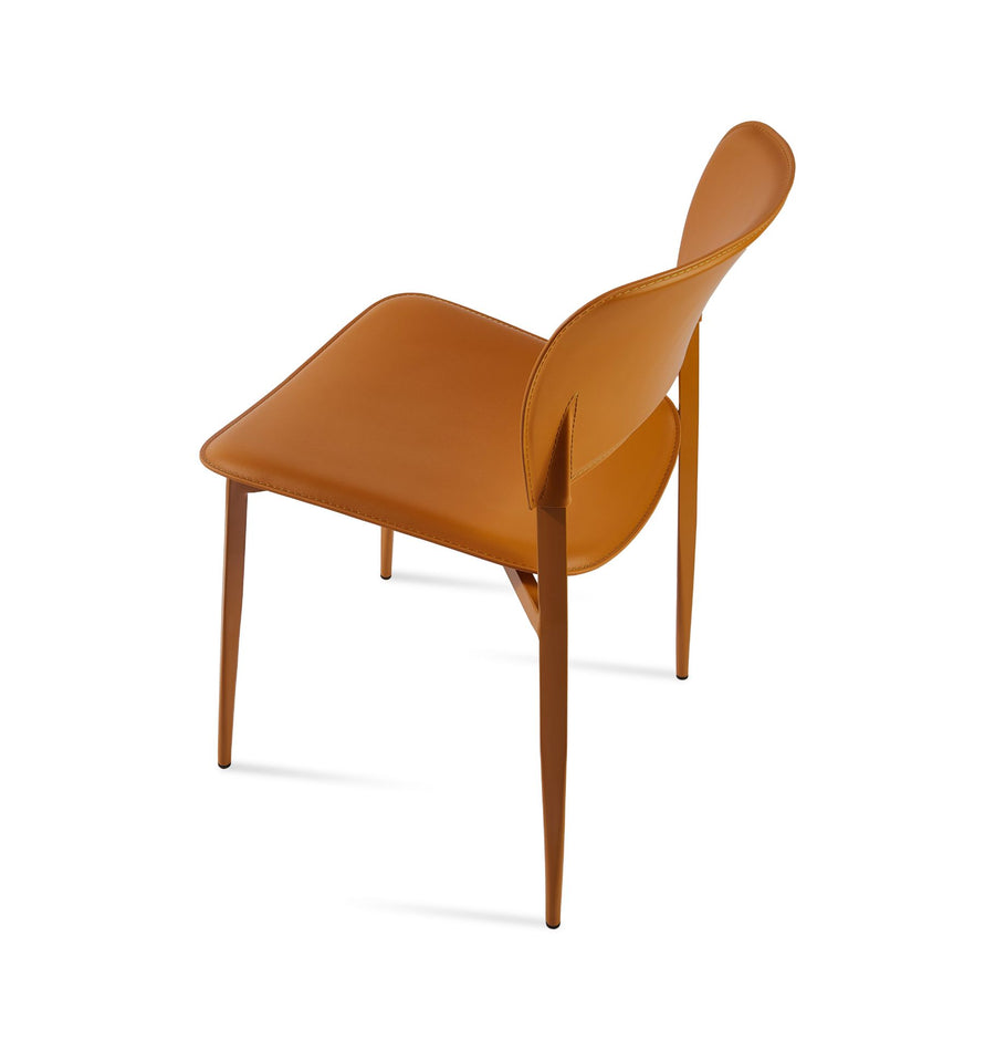 Plaza Upholstered Dining Chair | Stainless Steel Contemporary Design