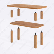 Top view of the Porto coffee table with a minimalist aesthetic, ideal for modern living rooms.