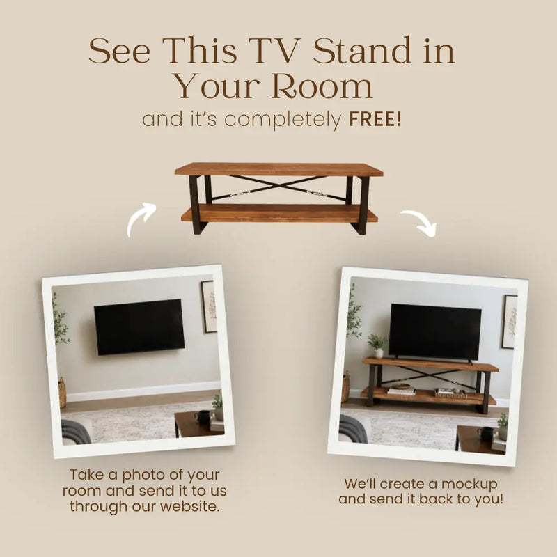 Renton Solid Pine Wood TV Stand