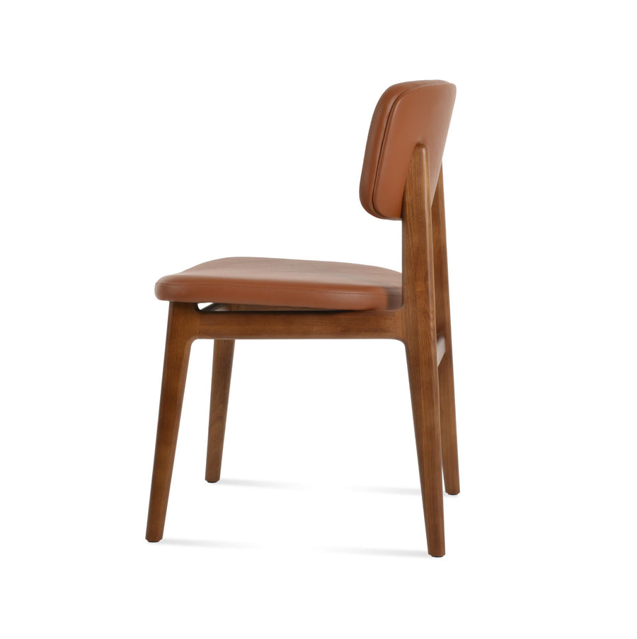 Rhodes Upholstered Dining Chair | Solid Wood Contemporary Design