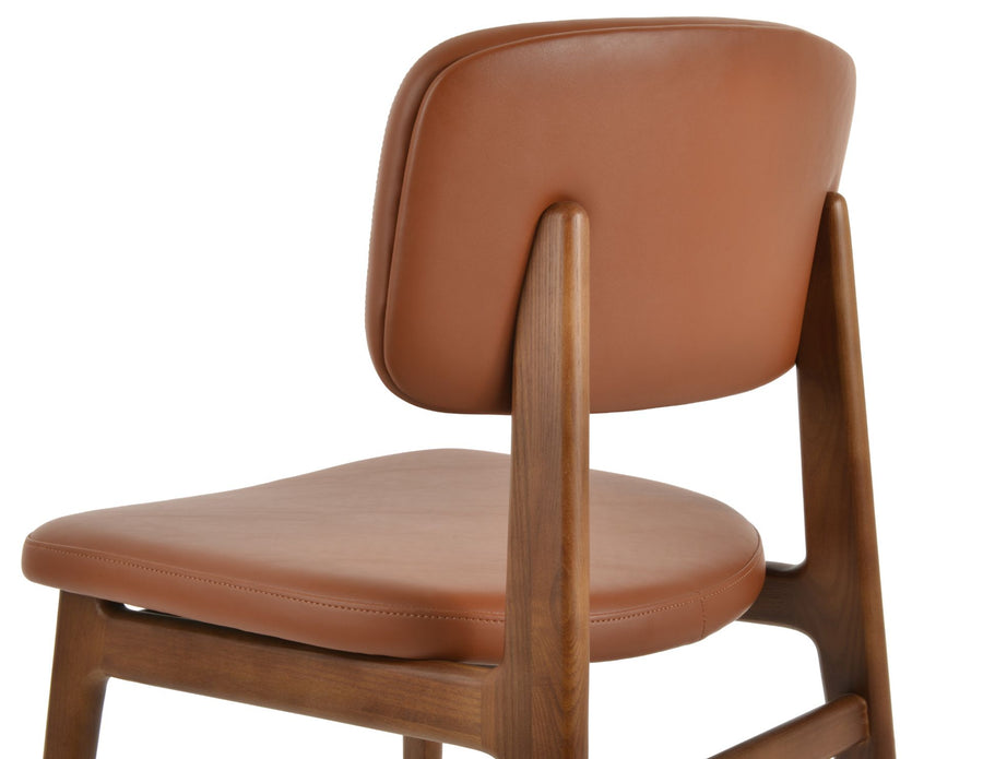 Rhodes Upholstered Dining Chair | Solid Wood Contemporary Design