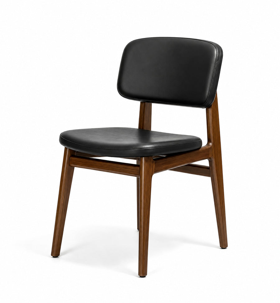 Rhodes Upholstered Dining Chair | Solid Wood Contemporary Design