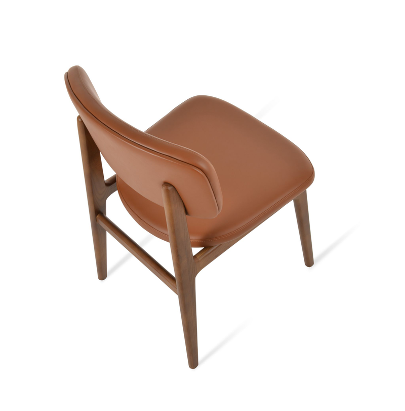 Rhodes Upholstered Dining Chair | Solid Wood Contemporary Design