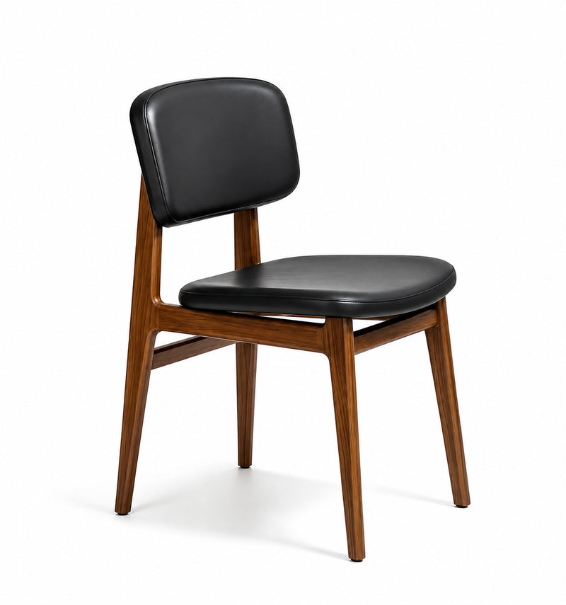 Rhodes Upholstered Dining Chair | Solid Wood Contemporary Design