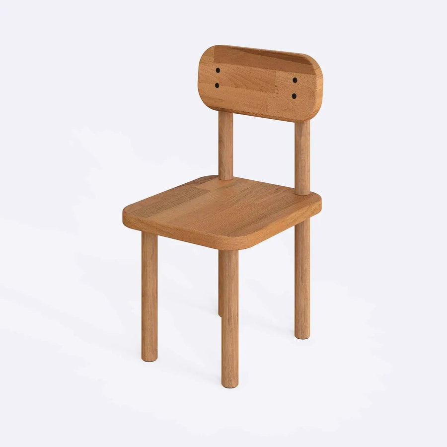 Rio Solid Beech Wood Kids Chair | Wooden Chair for Play and Learning Demontha