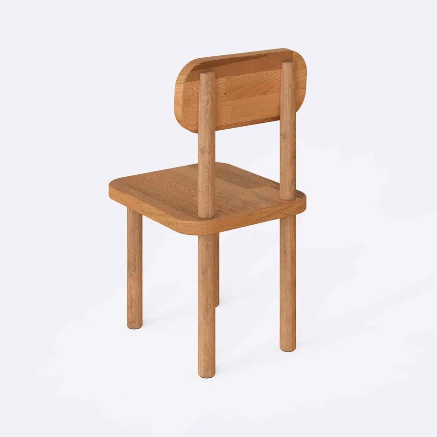 Rio Solid Beech Wood Kids Chair | Wooden Chair for Play and Learning Demontha