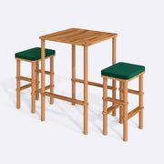 Rova Solid Beech Wood Bar Table & Stool Set Demontha