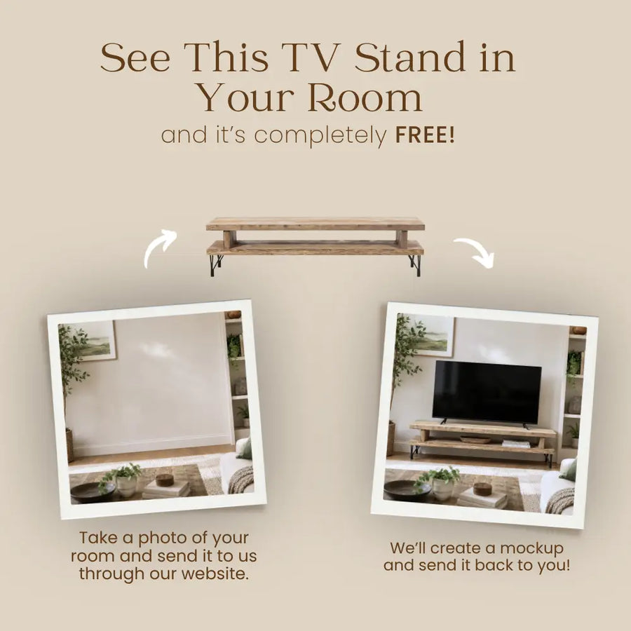 Sartell Pine Wood TV Stand with 2 Shelves