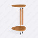 Sicily Wooden Side Table placed next to a couch, highlighting its functional and stylish design for modern interiors.