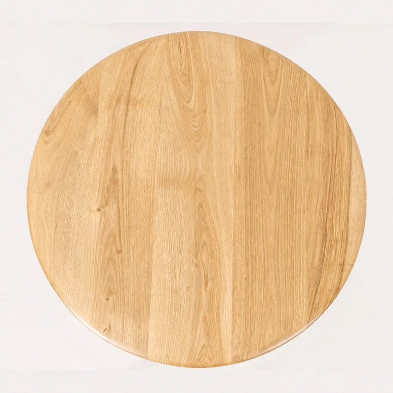 Sidney Circular Dining Table Solid Oak Wood – Mid-Century Modern Design