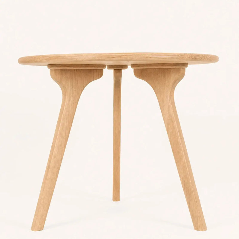 Sidney Circular Dining Table Solid Oak Wood – Mid-Century Modern Design