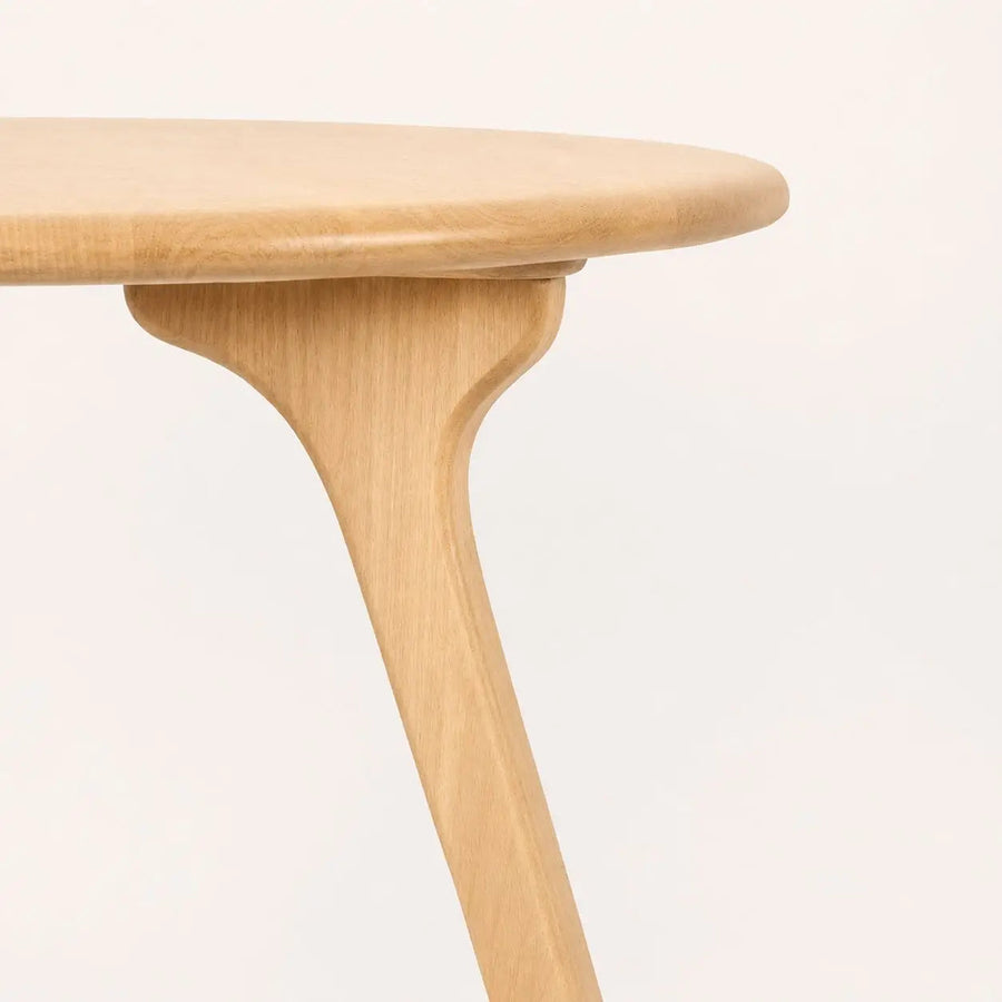 Sidney Circular Dining Table Solid Oak Wood – Mid-Century Modern Design Mozilya