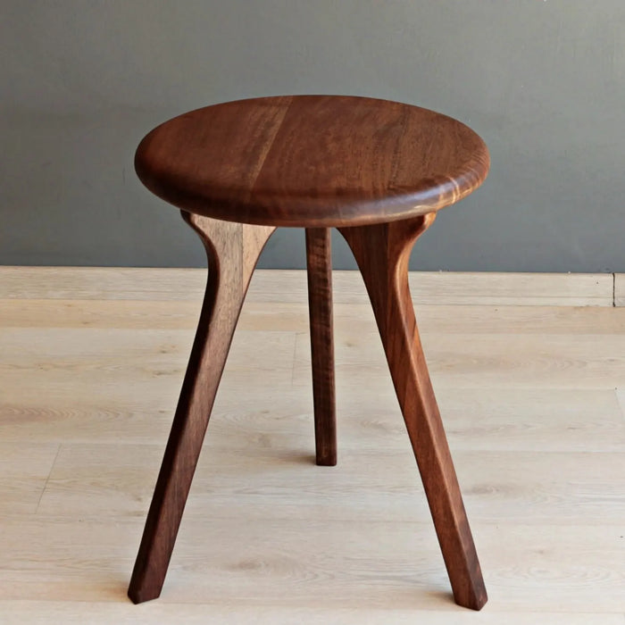 solid wood hand-crafted round side coffee table