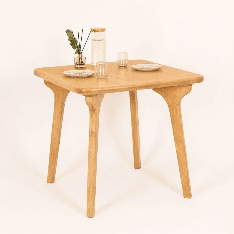 Sidney Square Dining Table Solid Oak Wood – Mid-Century Modern Design
