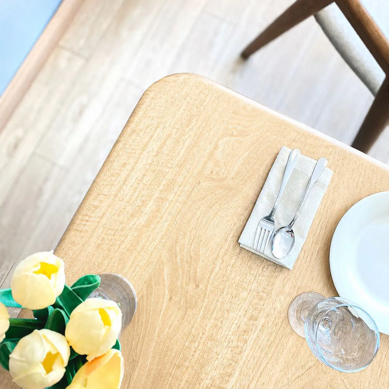 Sidney Square Dining Table Solid Oak Wood – Mid-Century Modern Design
