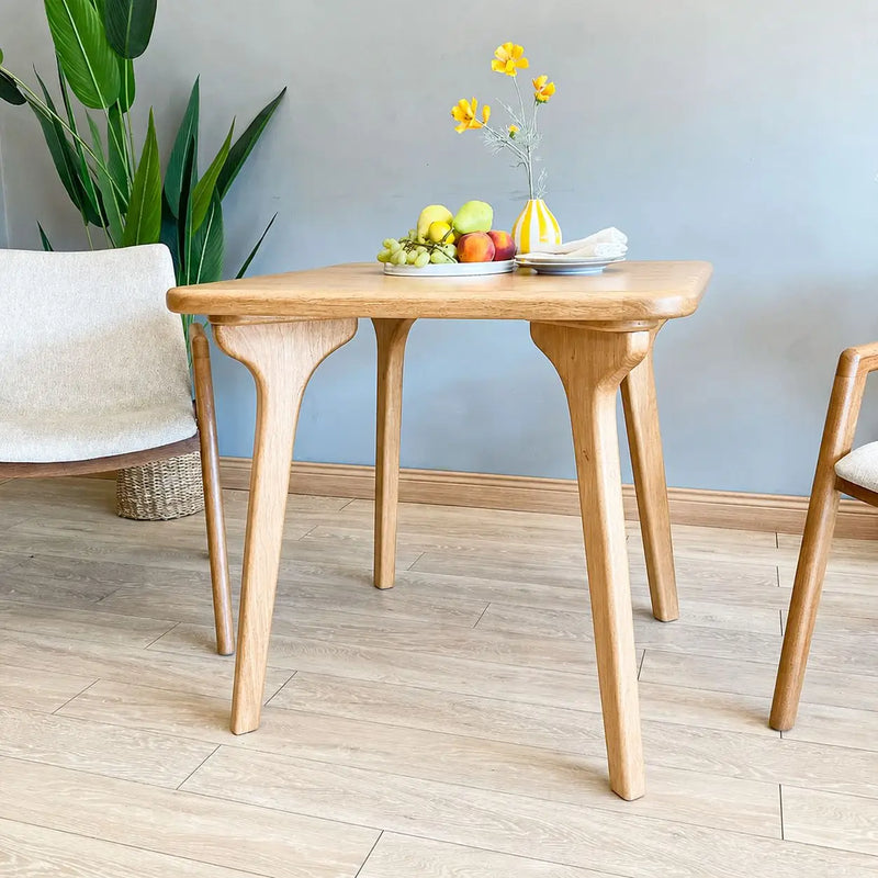 Sidney Square Dining Table Solid Oak Wood – Mid-Century Modern Design