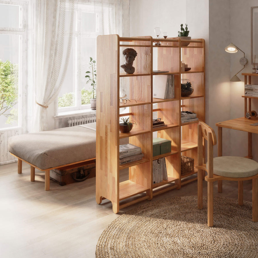 Soho Solid Beech Wood Single Bed Frame | Scandinavian Platform Bed Demontha