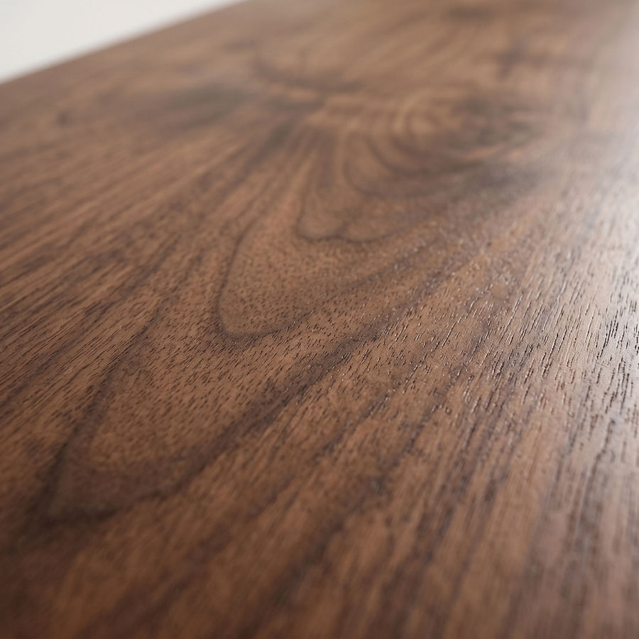 Solen Oval Solid Wood Dining Table – Oak & Walnut Double Pedestal Modern Design