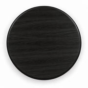 Top View of Solen Round Solid Beech Wood Coffee Table Top in Black Finish by Tomruque