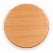 Top View of Solen Round Solid Beech Wood Coffee Table Top in Natural Finish by Tomruque