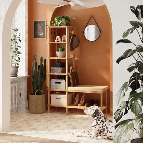 Wood Entry & Mudroom Furniture