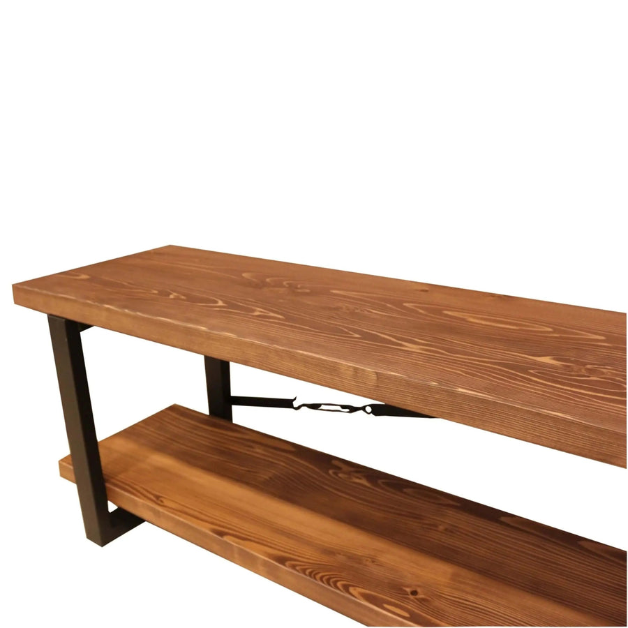 Renton Solid Pine Wood TV Stand Mozilya