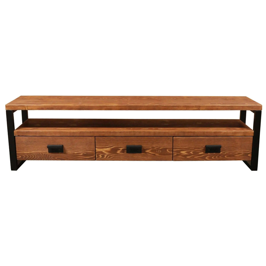 Rokko Solid Pine Wood TV Stand Mozilya
