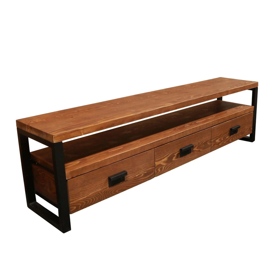 Rokko Solid Pine Wood TV Stand Mozilya