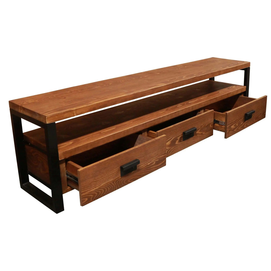 Rokko Solid Pine Wood TV Stand Mozilya