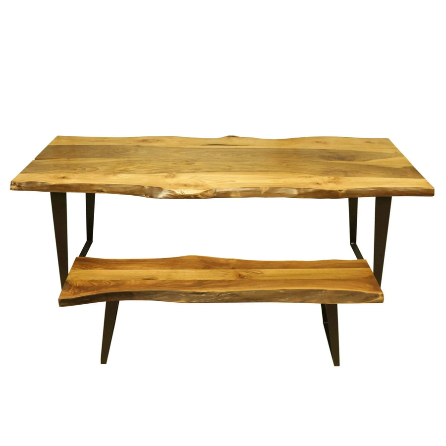 Denton Bench - Solid Walnut Wood Bench Mozilya