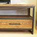 Solid Pine Wood TV Stand with useful drawers