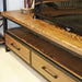 Solid Pine Wood TV Stand with useful drawers