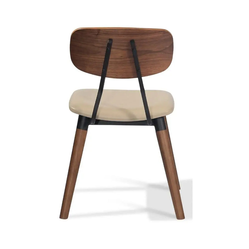 Sora Upholstered Dining Chair – Contemporary Wood Leg Design