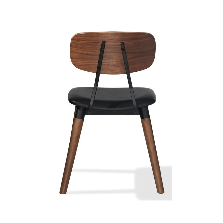 Sora Upholstered Dining Chair – Contemporary Wood Leg Design